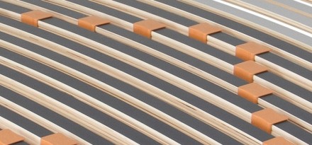 Pevný rošt se 7 anatomickými zónami a 42 lamelami.