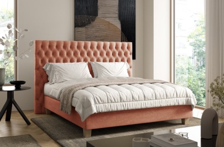 Elegantní čalouněná boxspringová postel Grand vám poskytne opravdu luxusní odpočinek. Základna postele je koncipována jako boxspring, oproti běžným boxspringovým postelím je navíc vybavena pevnými bukovými lamelami představujícími rošt pro uložení matrace. Na výběr máte hned z několika látek a velikostí postele, můžete si tak vybrat konkrétní variantu, která vám nejvíce vyhovuje.
