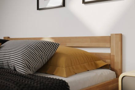 Celomasivní postel z buku nebo dubu