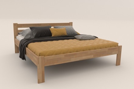 Celomasivní postel z buku nebo dubu