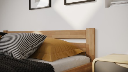 Celomasivní postel z buku nebo dubu