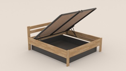 Celomasivní postel z buku nebo dubu