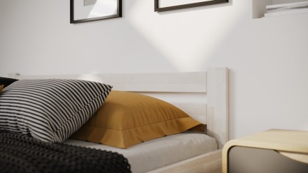 Celomasivní postel z buku nebo dubu