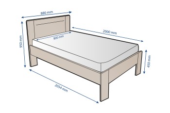 Hledáte kvalitní postel, se kterou budete spokojeni roky? Už nehledejte. Postel Amien s jednoduchým a praktickým plným čelem je ta správná volba.