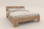 Celomasivní postel TESA má pevnou konstrukci s kvalitními kovovými spoji, které prodlužují její životnost a zvyšují její kvalitu.