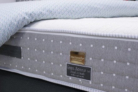 Matraci Gran Sonno Fresh Wash 3.0 dominuje zajímavý potah s obsahem stříbra pro výbornou hygienickou ochranu. Uhlík odvádí statickou elektřinu nahromaděnou během dne a přispívá k regenerující hluboké fázi spánku.