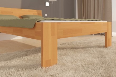 Postel Louis je vyrobena z velmi tvrdého dřeva. Pevná konstrukce zajistí, že nikde nic nevrže ani nepraská.