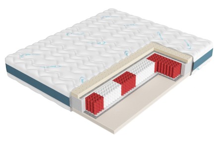 4 - tvrdá | Pružinová matrace | Výška 21 cm | Nosnost 130 kg | Záruka 15 let