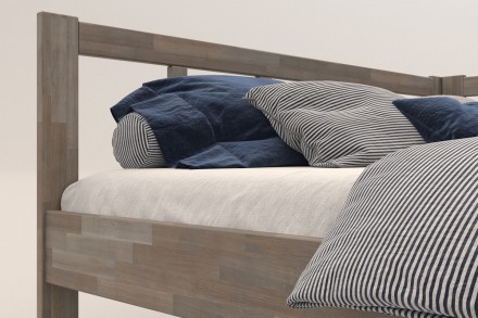 Milujete vůni dřeva? Pak je tato celomasivní postel perfektní volbou pro vás, jelikož je postavena z nejkvalitnějších dřevin buku a dubu.