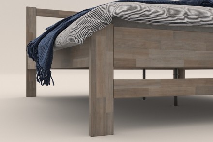 Milujete vůni dřeva? Pak je tato celomasivní postel perfektní volbou pro vás, jelikož je postavena z nejkvalitnějších dřevin buku a dubu.