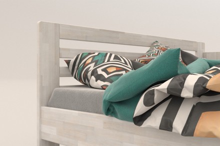 Postel Lola je praktická a pevná celomasivní postel.