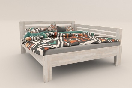 Postel Lola je praktická a pevná celomasivní postel.