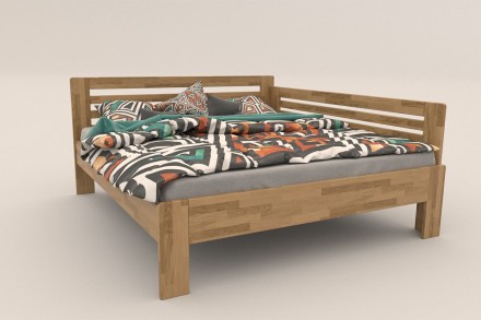 Postel Lola je praktická a pevná celomasivní postel.