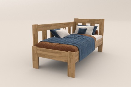 Postel Utena v jednoduchém designu z celomasivní kolekce postelí.