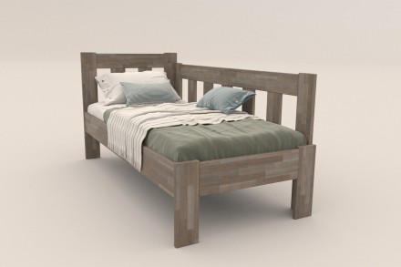 Postel Utena v jednoduchém designu z celomasivní kolekce postelí.