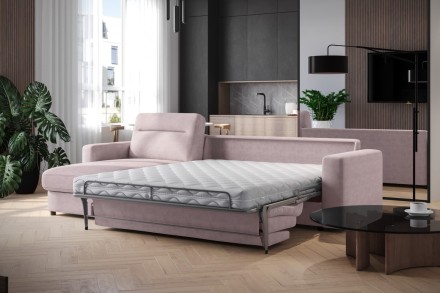 Rozkládací pohovka pro každodenní spaní
Lugano v  nadčasovém designu zaujme
svou jednoduchostí a  elegancí.