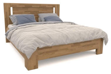 Vysoká a robustní celomasivní postel