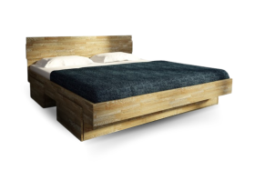 Luxusní celomasivní postel z buku nebo dubu s úložným prostorem