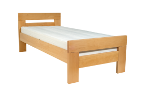 Kvalitní dřevěná postel Attard je vyrobená z dubového dřeva.