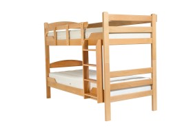 Dřevěná dvoupatrová postel Beaumont.