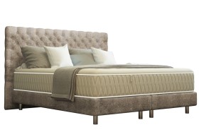 Elegantní čalouněná postel Austin Boxspring Elite Zámecký, nestárnoucí styl. Postel pro ty, kteří kromě romantiky věří také v tradiční hodnoty a klasickou
krásu. Kdo by nechtěl zažít pocit výjimečnosti?