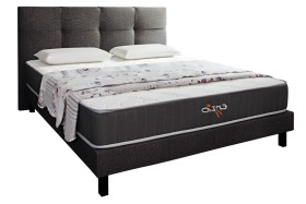 ENZIO Baltimore Boxspring Elite, Savana Grey, 180x200 cm Postel Baltimore je dominantou, která se hodí do každé moderní ložnice.