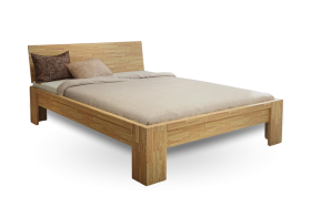 Masivní postel z buku nebo dubu