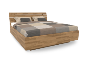 Jedná se o celomasivní postel z dubu či buku, a právě dřevo vnese do každé ložnice nenapodobitelnou vůni a harmonii přírody.