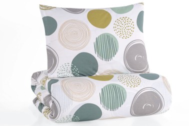 Povlečení Punto je příjemné na dotek, skvěle odvádí vlhkost, téměř se nemačká.