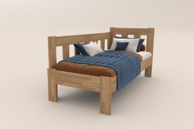 Postel Elisa v jednoduchém designu z celomasivní kolekce postelí.