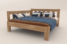 Postel Elisa v jednoduchém designu z celomasivní kolekce postelí.