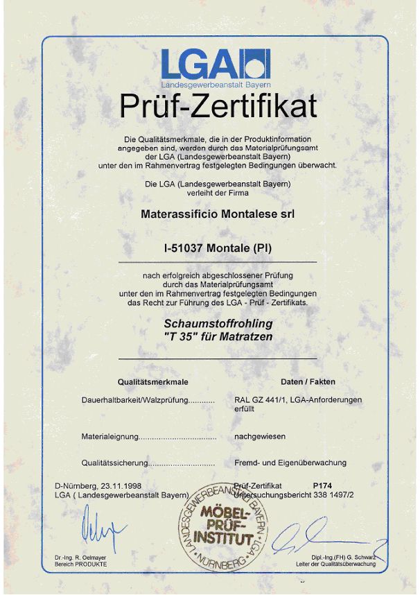 Certifikácia Prüf-Zertifikat2