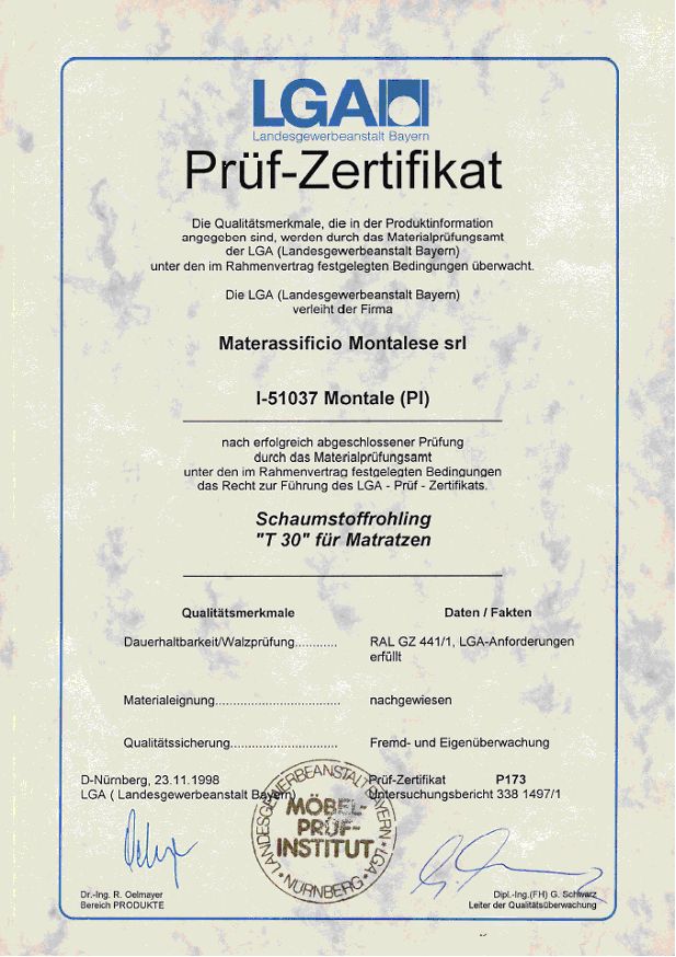Certifikácia Prüf-Zertifikat