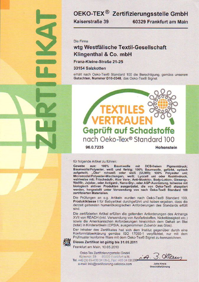 Certifikácia OEKO-TEX