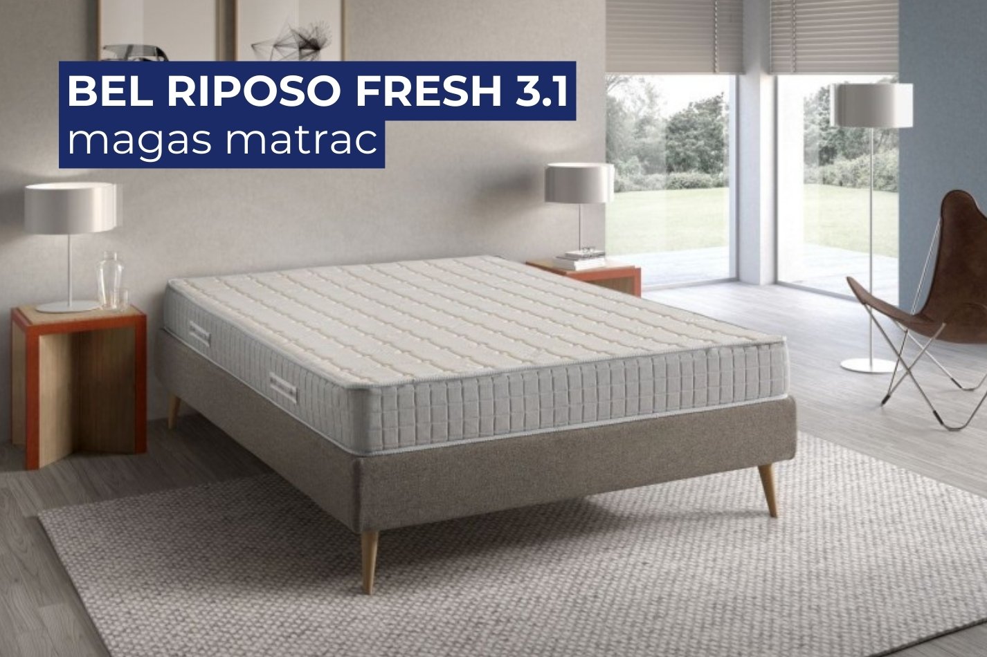 BEL RIPOSO FRESH 3.1 Természetes szálakat tartalmazó magas matrac 90x200 cm