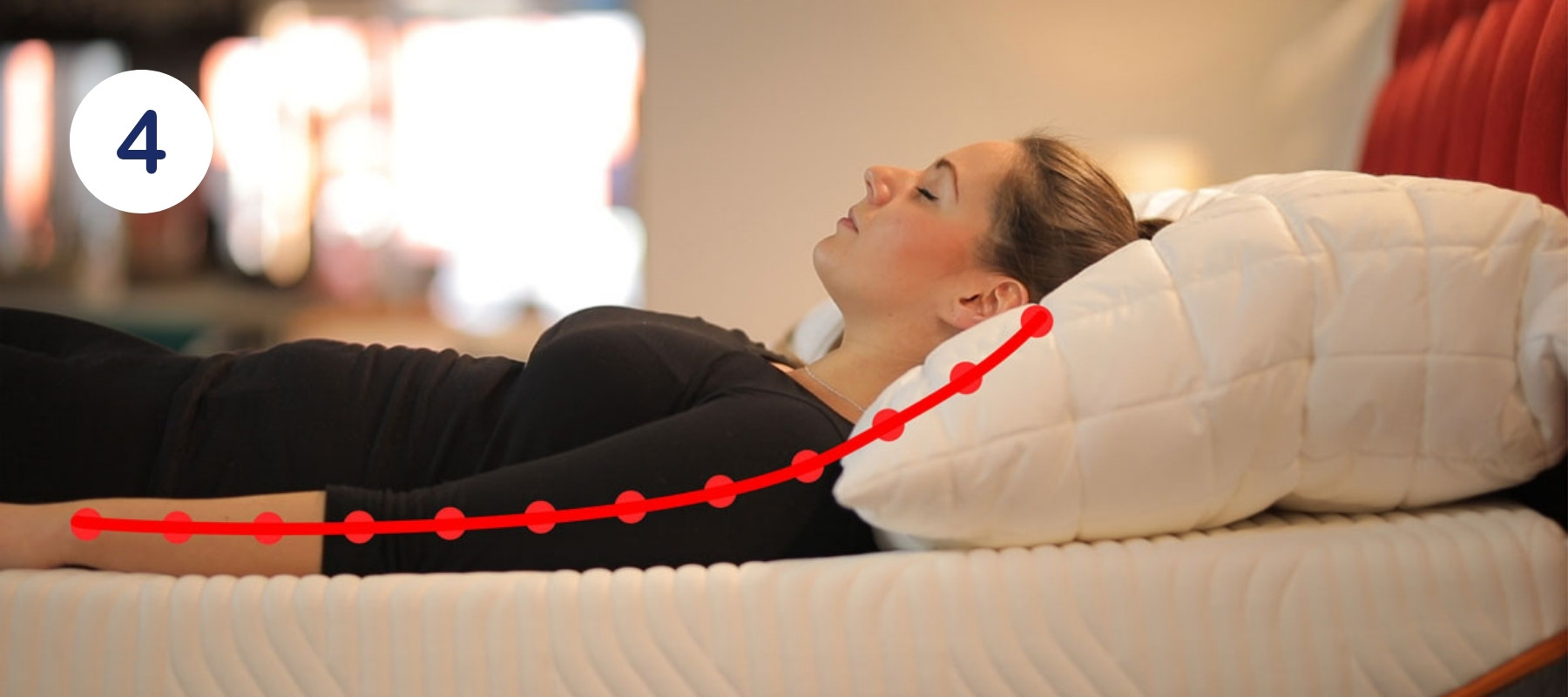spánek na zádech
