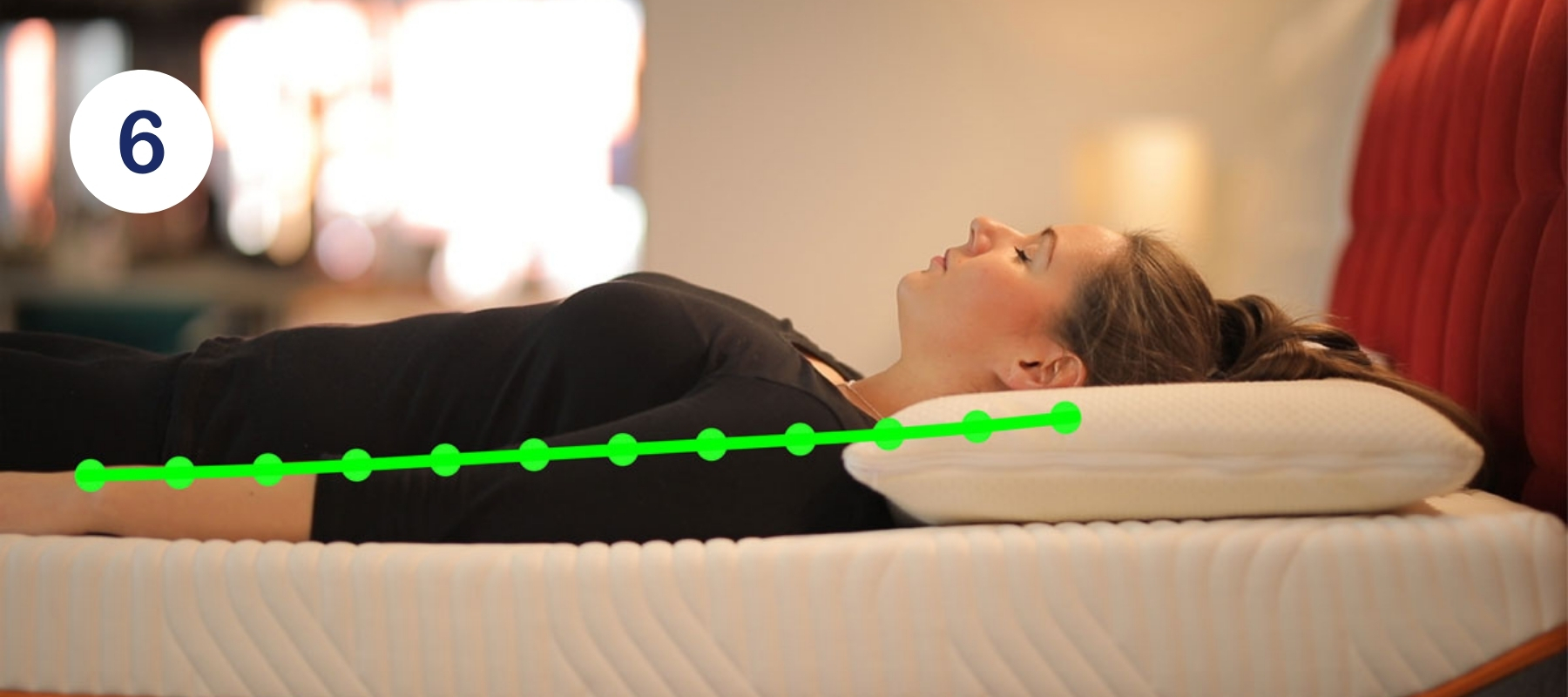 Správný polštář pro spaní na zádech