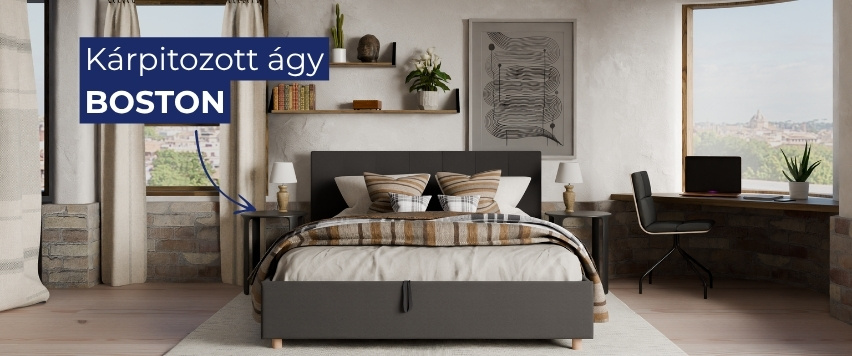 modern kárpitozott ágy