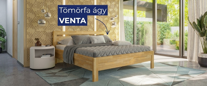 tömörfa ágy