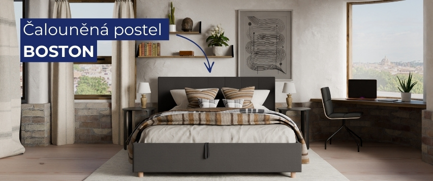 Čalouněná postel Boston