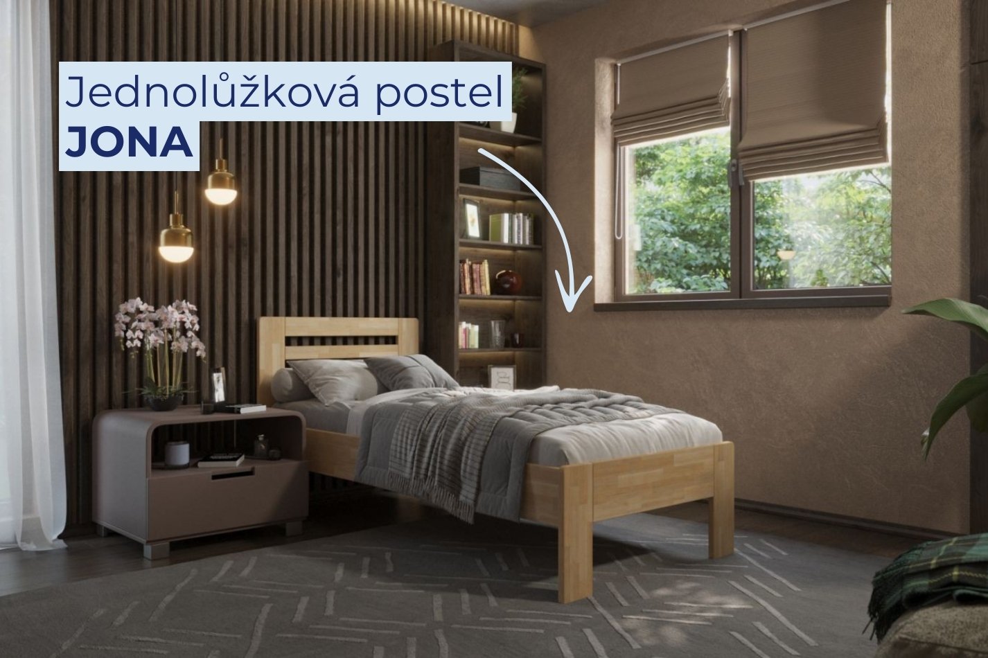 Postel Jona jednolůžko