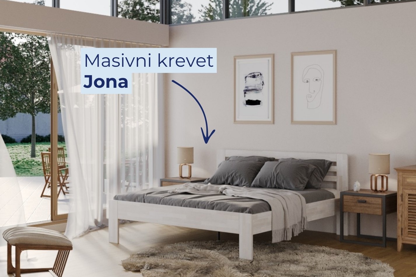 Masivni krevet Jona