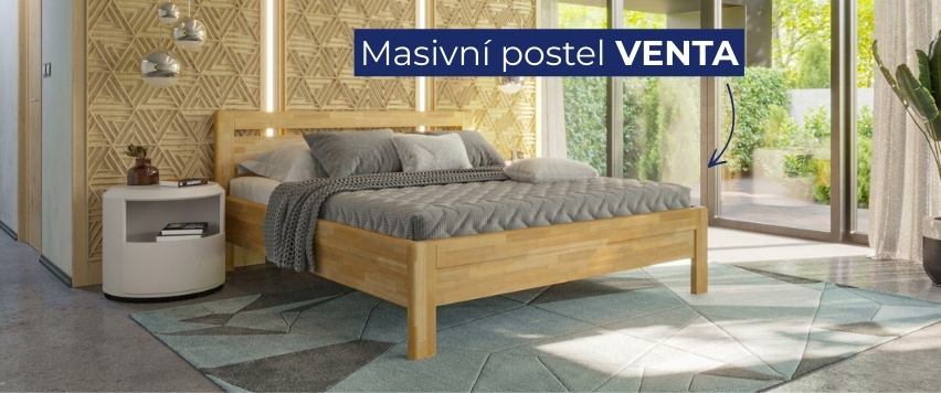 Masivní postel Venta 