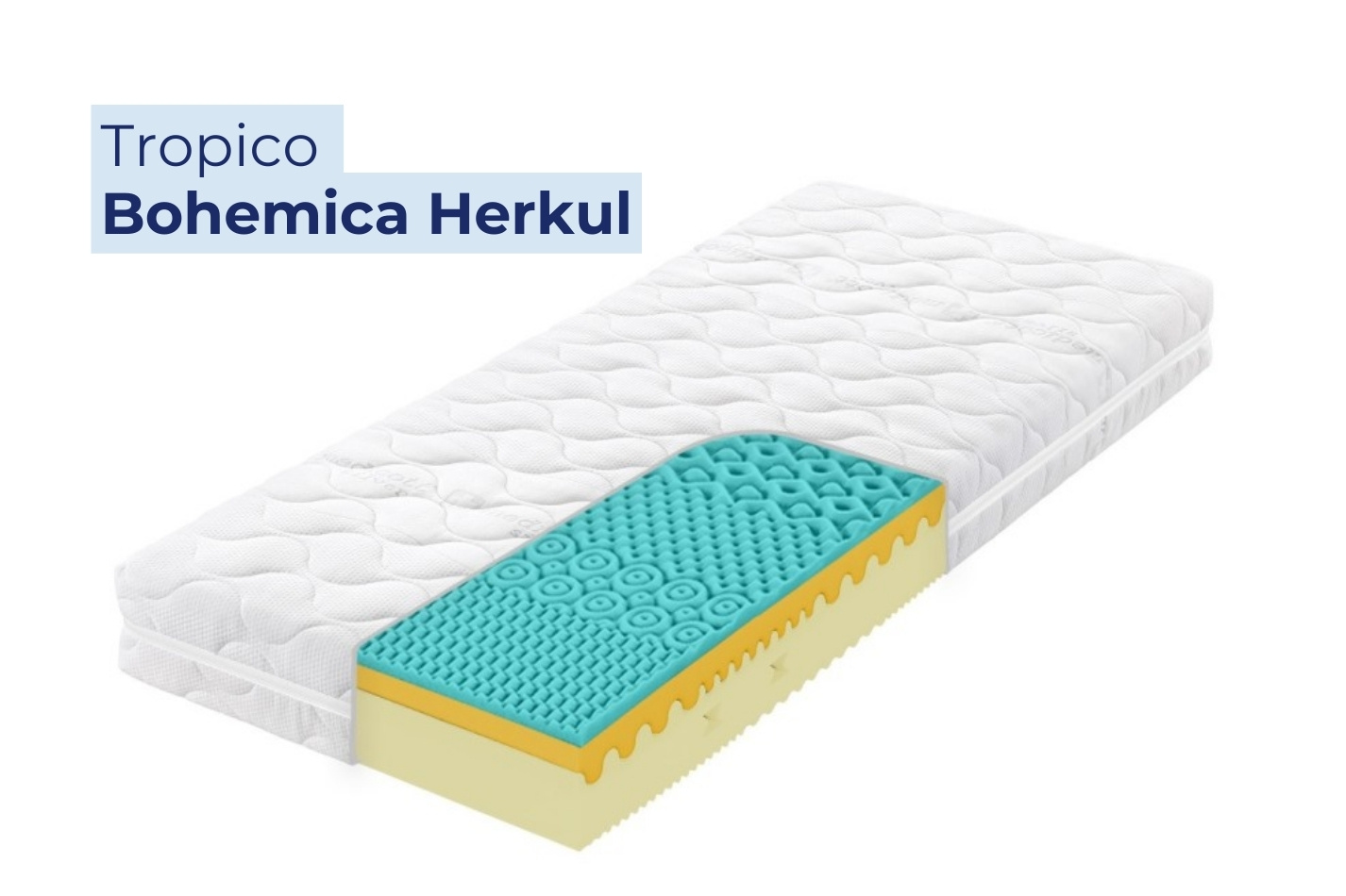 Materac o nośności aż do 200 kg – Bohemica Herkul, 80x200 cm