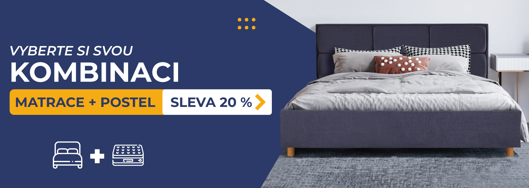 Matrace + postel - sleva 20 %