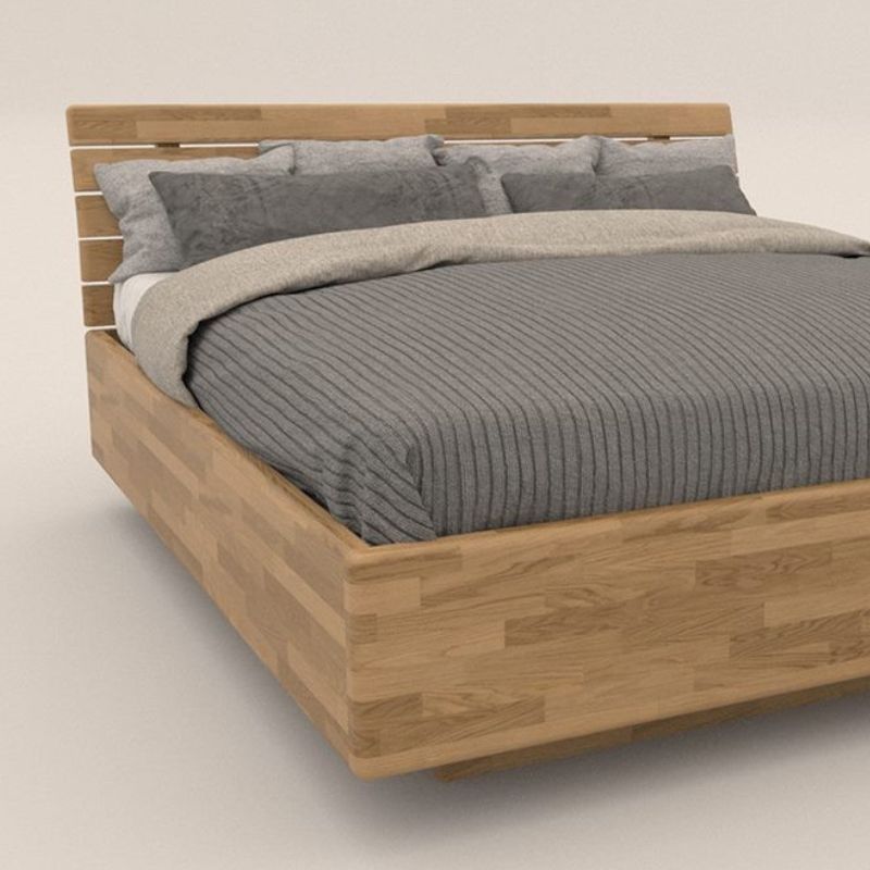 Unikalny design lewitującego łóżka, z pomysłowo zabudowanym schowkiem na pościel 